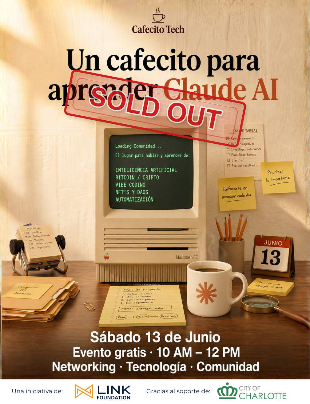 Cafecito Tech — Claude 101: Aprende a usar la IA que está cambiando la forma de trabajar — Sold Out